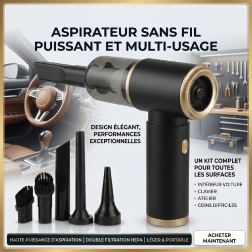 Mini Aspirateur Souffleur Multifonction Rechargeable JB-106
