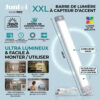 Réglette Applique Néon LED Rechargeable Détecteur de Mouvement 46CM