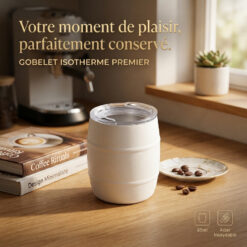 Gobelet Isotherme à café et boissons chauds portable en acier inoxydable 85 ml