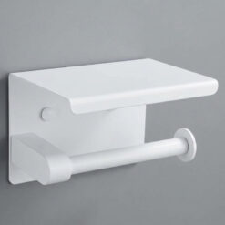 Porte papier Hygiénique Métallique avec étagère – Image 6