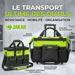 Sac à Outils Multi Poches avec Valise Professionnelle JAKAH