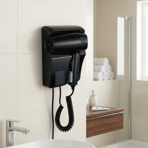 Séchoir Mural Salle de Bain 1600W avec 2 Prises 220V