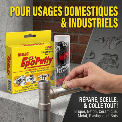 Colle a Patte Rapide Alteco EpoPutty 2en1