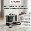Aspirateur Nettoyeur à Vapeur 1.9L 600W+1200W CROWN CT42107