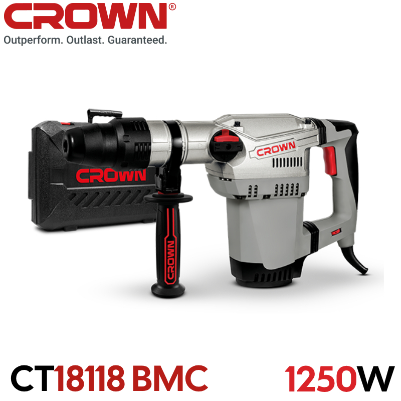 Marteau Perforateur 1250W 40MM CROWN CT18118 BMC – Image 3