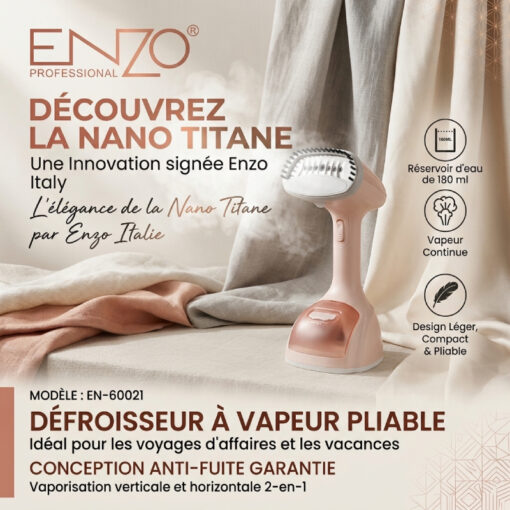 Défroisseur à Vapeur Pliable 1500W ENZO EN-60021