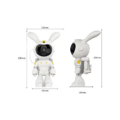 Projecteur Astronaute avec Haut Parleur Bluetooth et Télécommande SPACE BUNNY – Image 3