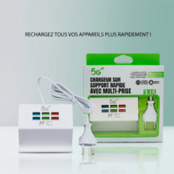 Chargeur Rapide Multi Ports USB avec Support Smartphone 3.1A – Image 2