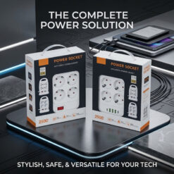 Multiprise Double Face 4P + 3USB + 2 TYPE-C 2500W 2M – Image 2