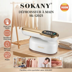 Fer a Repasser Pliable avec Afficheur LCD 1400W SK-12024