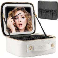 Sac à Cosmétique Rangement Maquillage avec Miroir LED 3 Modes Rechargeable – Image 6