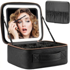 Sac à Cosmétique Rangement Maquillage avec Miroir LED 3 Modes Rechargeable – Image 7