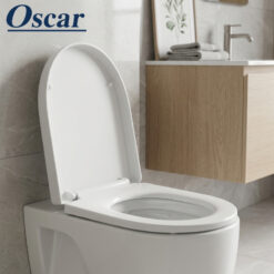 Abattant de WC à Fermeture Amortie Silencieuse Forme D OSCAR 353-3