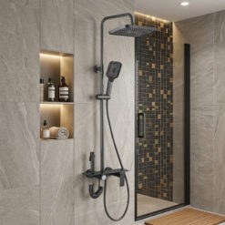 kit Colonne de Douche Italy Design Noir Luxe 1147-1