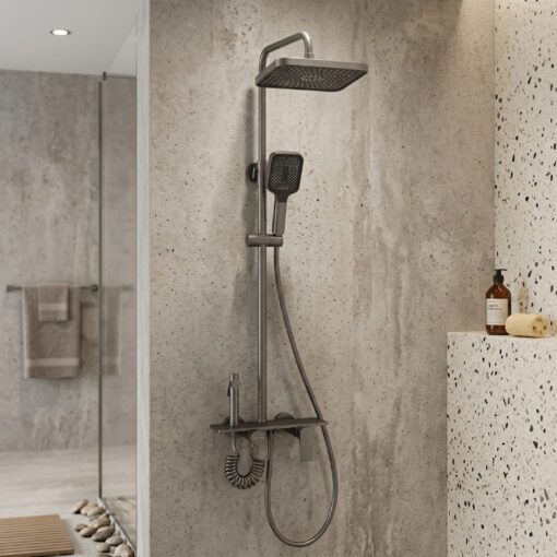 Kit Colonne de Douche Italy Design Gris Foncé 1167-2