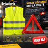 Pack sécurité routière – gilet fluorescent et triangle de sécurité