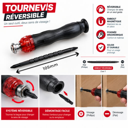 Tournevis réversible