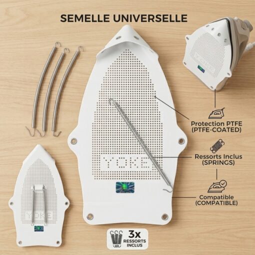 Semelle Universelle de Protection Téflon pour Fer à Repasser YOKE
