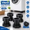 Stop Vibration Machine à Laver Anti Dérapant Noir 4PCS VILENA