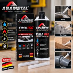 Colle Époxy Bicomposante ARAMETAL TIMA PRO (100 ml)