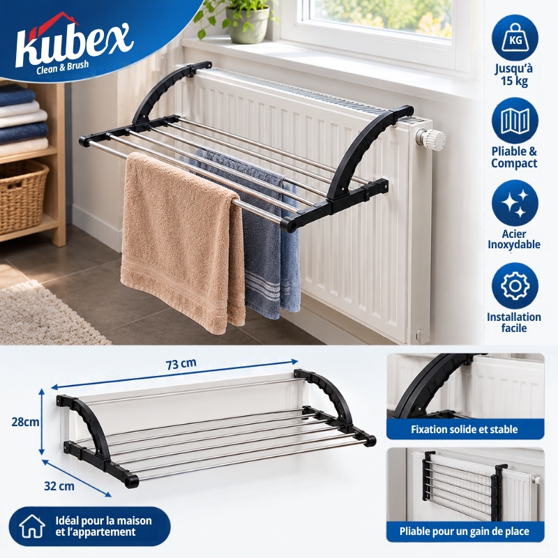 Sèche-Linge Pliable pour Radiateur KIBEX XL – Image 2