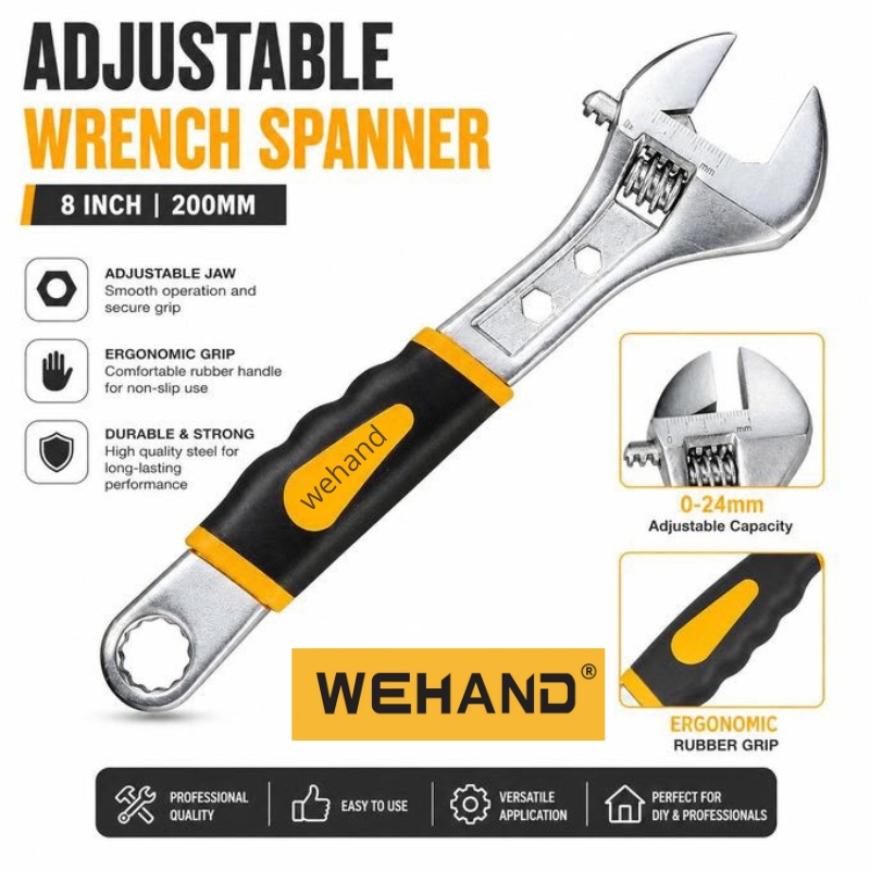 Clé a molette 8" WEHAND NO.10110108