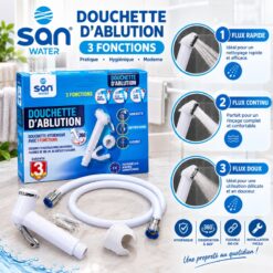 Douchette d'ablution avec flexible 100cm SAN WATER