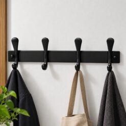Porte manteau 04 crochets inox NOIR SAN-WATER – Image 4