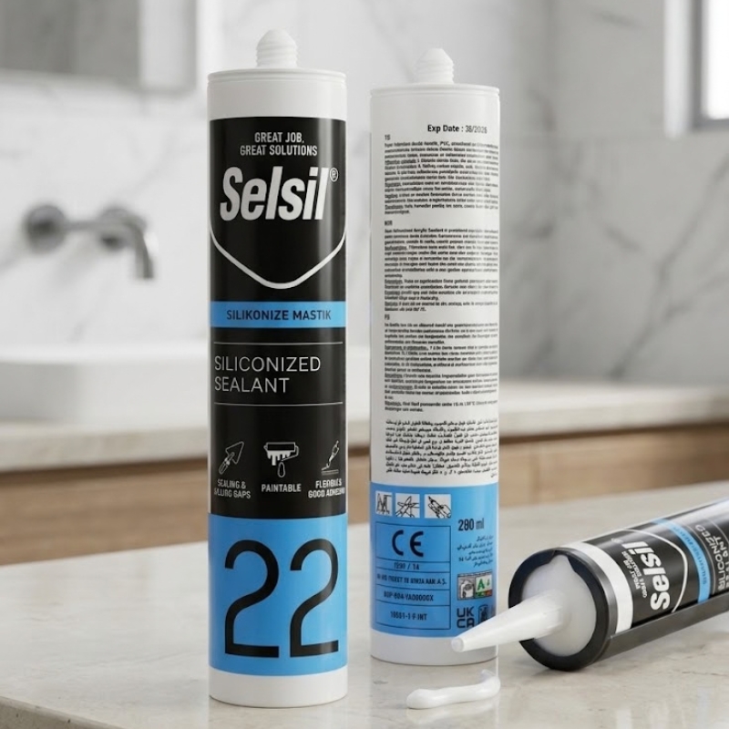 Mastic Silicone Acrylique SELSIL 22 (280 ml) – Image 2