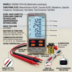 Multimètre numérique 2x1.5V (AAA) CT44129 – Image 4