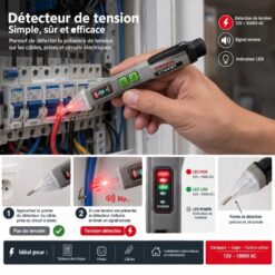 Détecteur voltage 12V 1000V AC CT44127 – Image 3