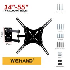 Support TV mural réglable 14" - 55" WEHAND – Image 6