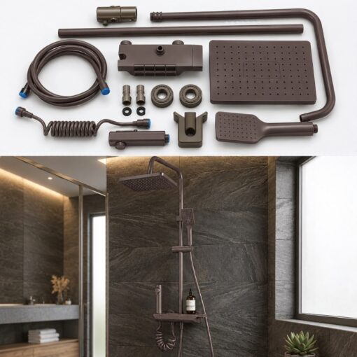 Colonne de Douche Multifonction marron 879-20
