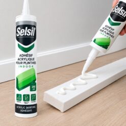 Adhésif Acrylique pour Plinthes SELSIL 280 ml – Mastic de Collage