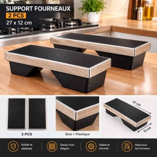 Support pour Fourneaux et Cuisinières (Lot de 2 PCS - 27 x 12cm)