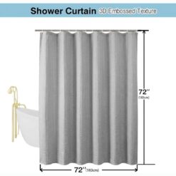 Rideau de Douche Imperméable FIRLA Plus 3D 180*180cm – Image 3