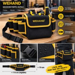 Sacoche Ceinture Porte-Outils Professionnelle WEHAND