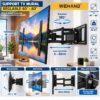 Support TV mural réglable 40″ – 80″ WEHAND