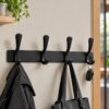 Porte manteau 04 crochets inox NOIR SAN-WATER