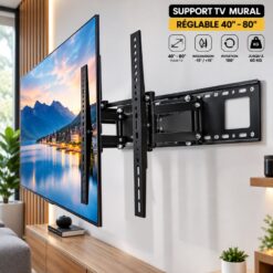 Support TV mural réglable 40″ – 80″ WEHAND – Image 7