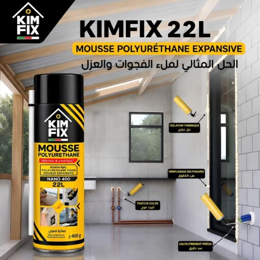 Mousse Polyuréthane Expansive KIMFIX Multiusage