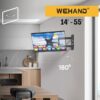 Support TV mural réglable 14" - 55" WEHAND